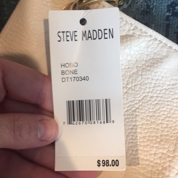 NTW STEVE MADDEN CREAM TOTE - Picture 6 of 7